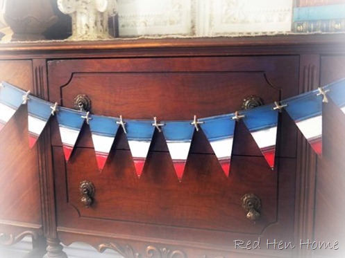 beadboard bunting  patriotic