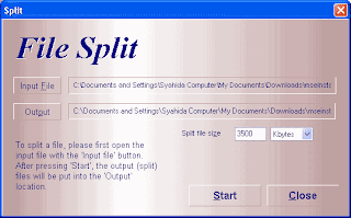 split file