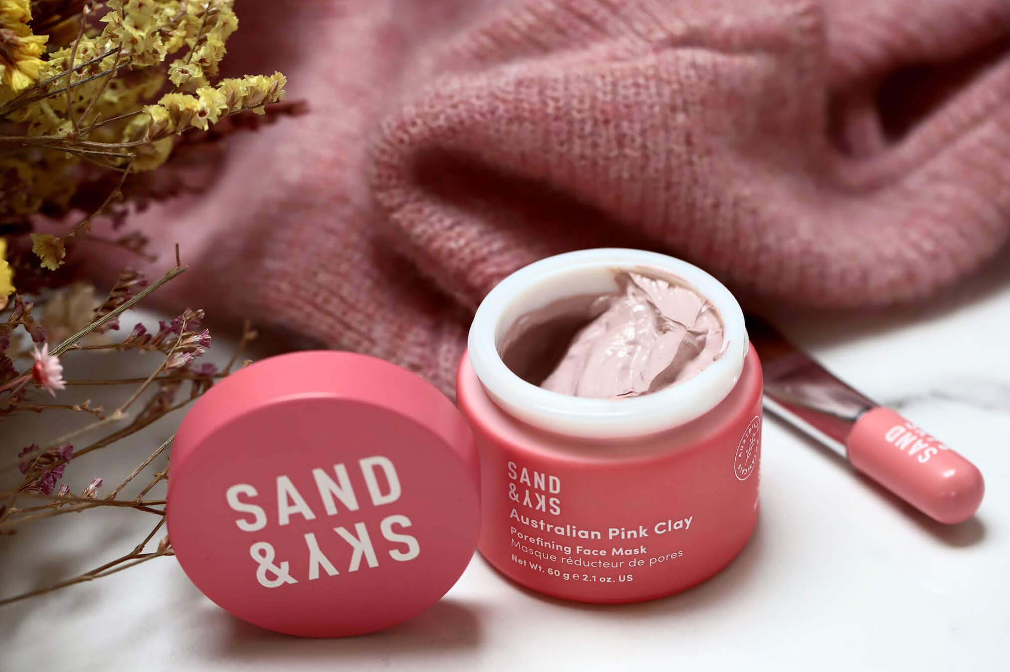 Sand Sky Australian Pink Clay Masque Reducteur de Pores