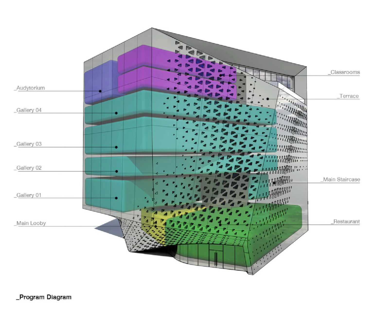 07 Cultural Center of Chapultepec Competition Entry