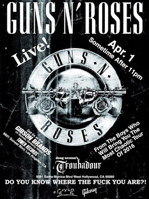 guns n' roses - 1 aprile 2016 - Troubadour