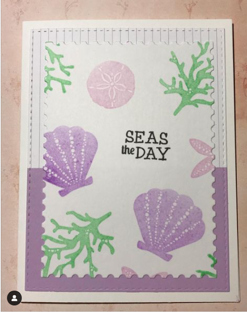 Seas the day by Katrina features Tranquil Tides by Newton's Nook Designs; #inkypaws, #newtonsnook, #oceancard, #cardmaking