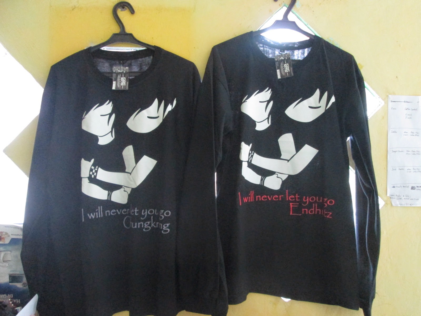 NEST COMBED Sablon Surabaya Kaos Curse Of Love Couple