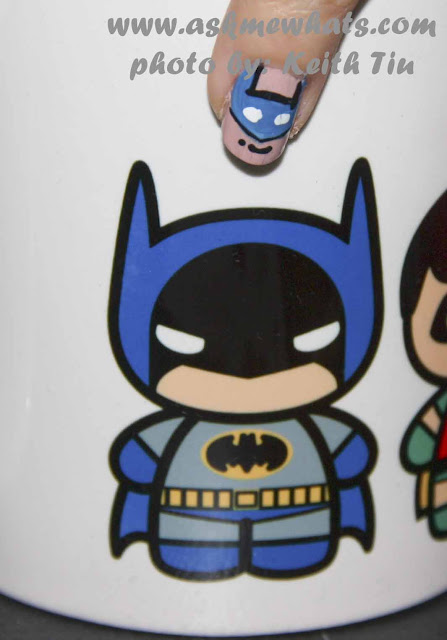 a photo of DC Superheroes Nail Art Tutorial Batman