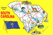 South Carolina was named in honor of Charles I of England. (south carolina yellow map)