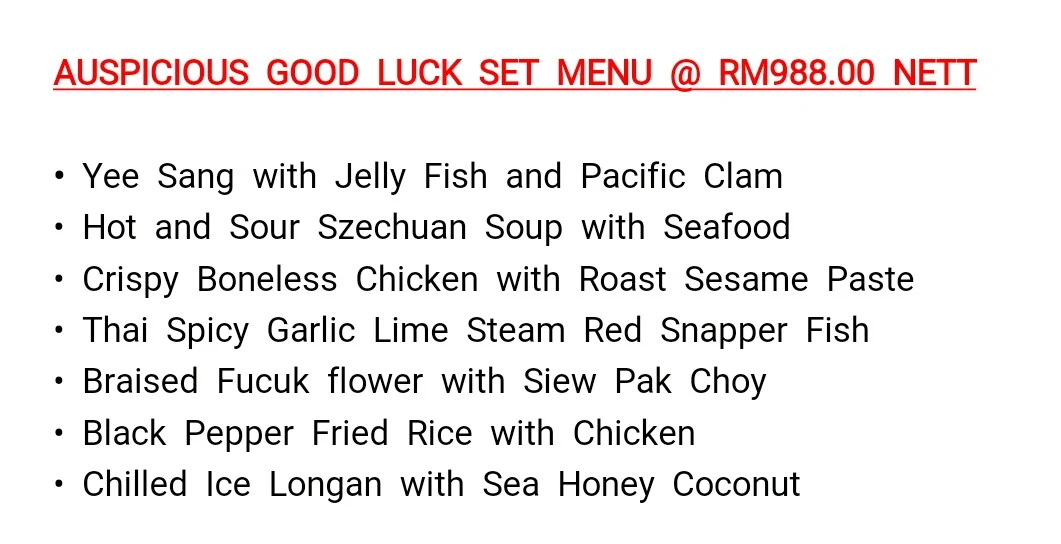 Chinese New Year 2018 Di Tung Yuen Chinese Restaurant Hotel Grand BlueWave Shah Alam