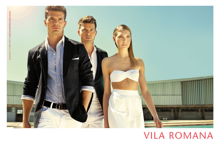 Diego Miguel, Michael Camiloto, and Luana Teifke — Vila Romana spring/ summer 2012