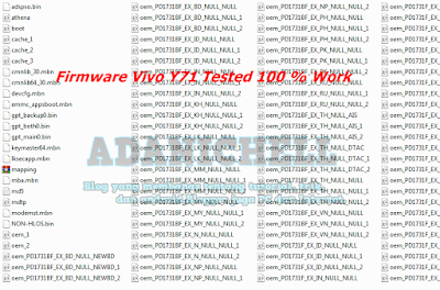 Firmware Vivo Y71 Tested 100 % Work