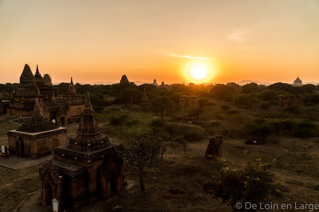 Vue du Monastère Shew Man Yin Taw- Bagan - Myanmar - Birmanie