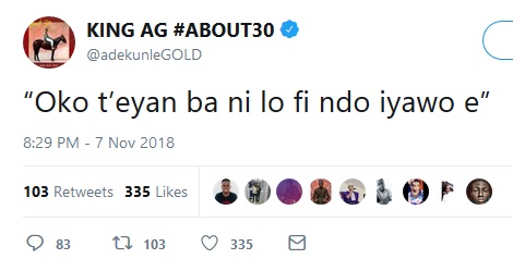 S-xual: Adekunle Gold Goes Wild On Twitter