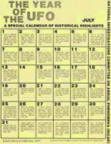 Nicap The Year Of The Ufo July