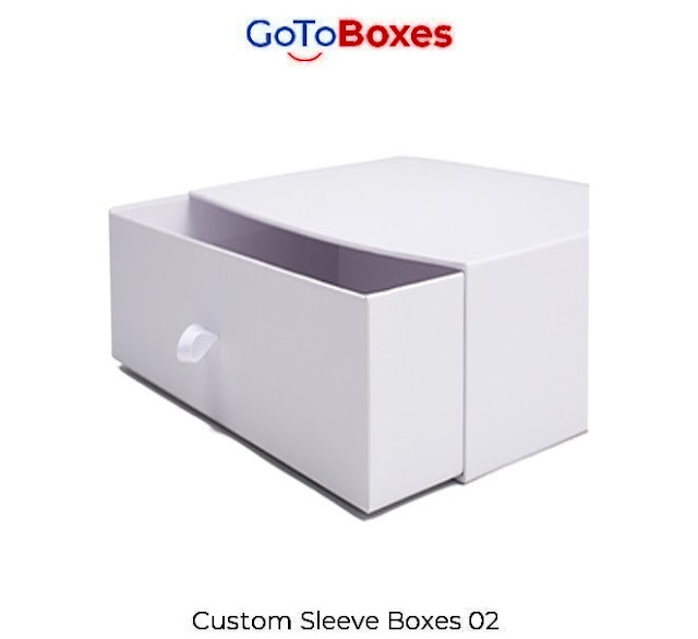 Fetch amazingly engineered Sleeve Boxes with modifications in designs at GoToBoxes. Ecologically safe printed boxes are available at affordable prices and discounts.