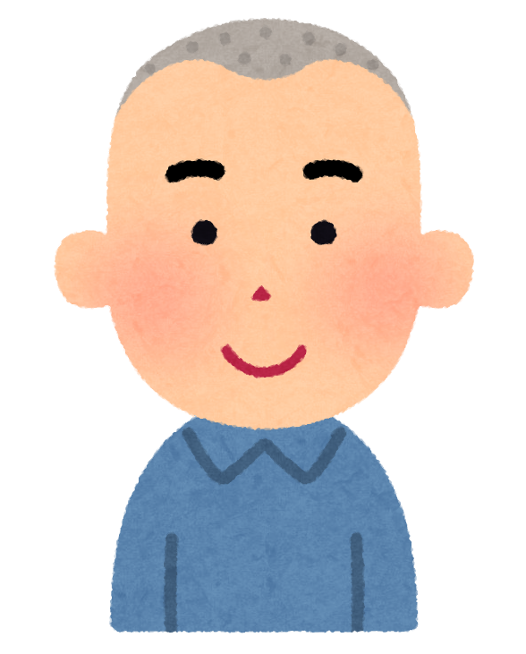 坊主頭の男性のイラスト かわいいフリー素材集 いらすとや