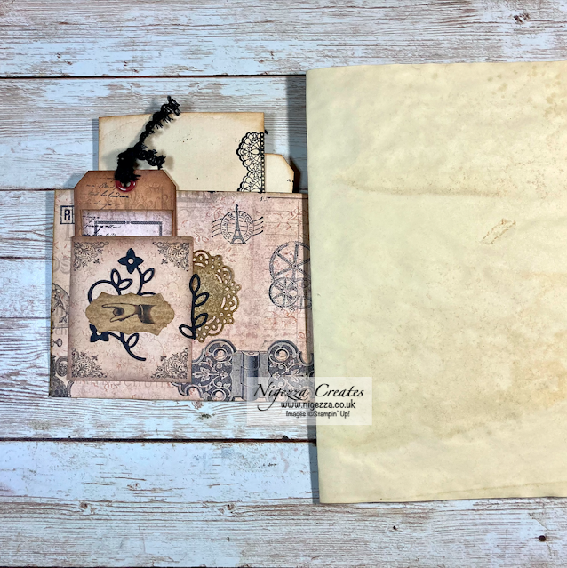 Let's Create A Journal Insert With A Double Window Envelope Steampunk Style