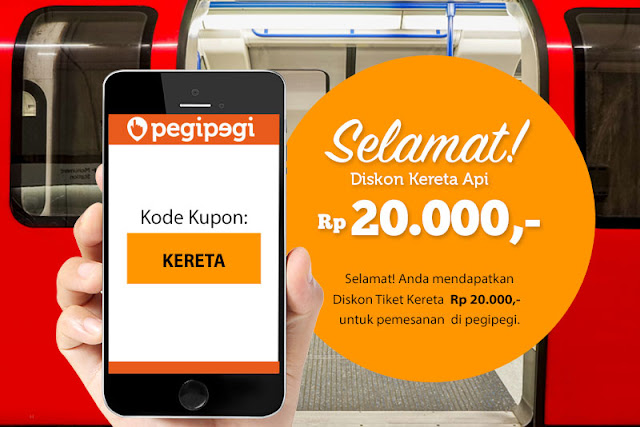 Promo Tiket Kereta Api Pegipegi Apps