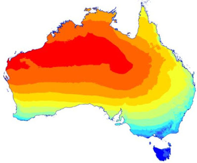 Australia sun map