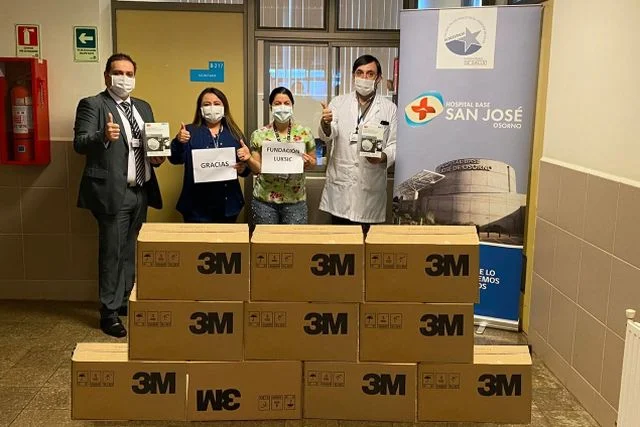 Osorno recibe donación de mascarillas para equipos de Salud