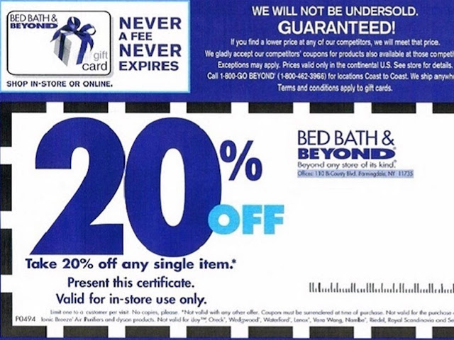 bed bath and beyond 20 off online