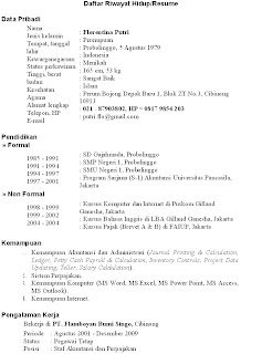 Contoh Resume Contoh Resume