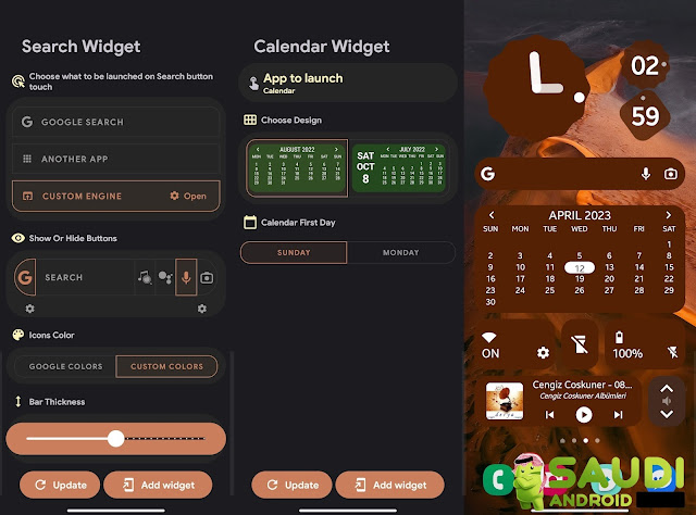 Animated Widgets لتخصيص شاشة اندرويد الرئيسية بالكثير من التطبيقات المصغرة "الويديجت"