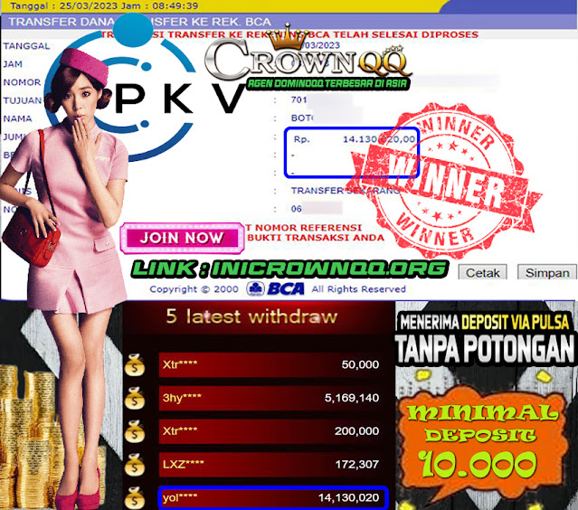 CrownQQ Agen DominoQQ BandarQ dan Domino99 Online Terbesar