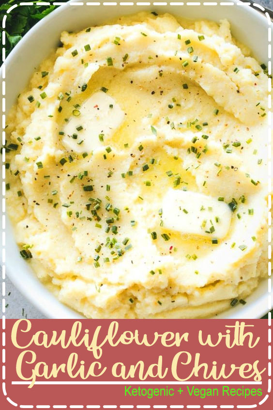 Instant Pot Mashed Cauliflower with Garlic and Chives - Creamy, buttery mashed cauliflower combined with plenty of garlic and chives makes for one super flavorful side dish! Mashed cauliflower is the perfect low carb alternative to mashed potatoes, and made in a fraction of the time, thanks to our Instant Pot. #instantpot #keto #mashedcauliflower #cauliflowermashedpotatoes #sidedish