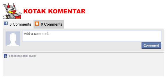 Kotak komentar berdampingan di blog