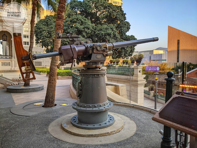 【香港好去處】得以保存的百年歷史建築 前香港水警總部 1881 Heritage - 哈乞開斯式速射炮