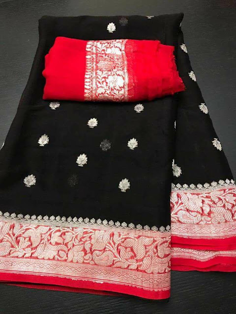  Banarasi Chiffon Khaddi Silk Saree