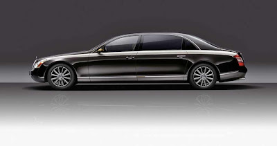 Maybach car 62 zeppelin side view