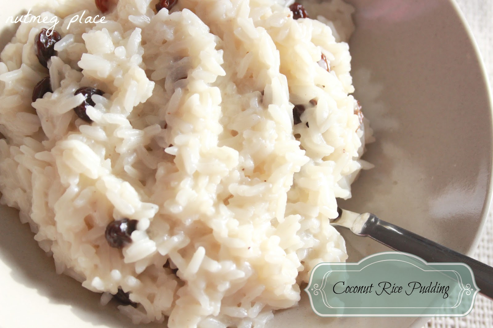 Coconut Rice Pudding ~