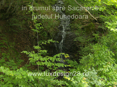 O minicascada in drumul catre satul Sacaramb