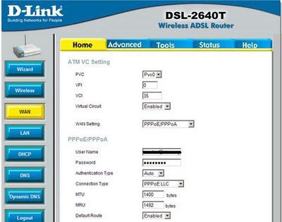 dlink adsl router. 2640T Wireless ADSL Router