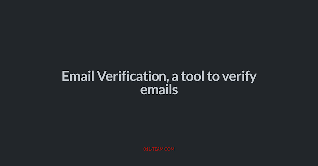 Email Verification, a tool to verify emails