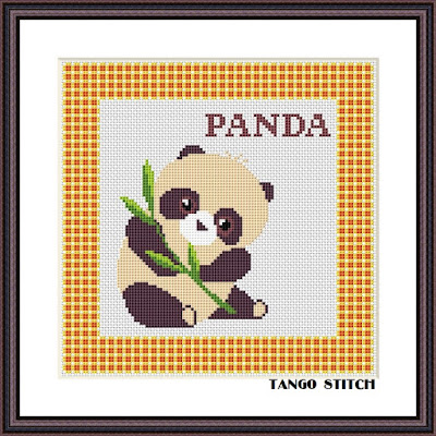 Cute animals cross stitch Set of 6 patterns Nursery embroidery - Tango Stitch
