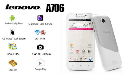 Smartphone LENOVO A706, Dijual Murah Dengan 6 Kali Cicilan
