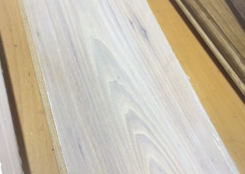 Whitewashed sample boards