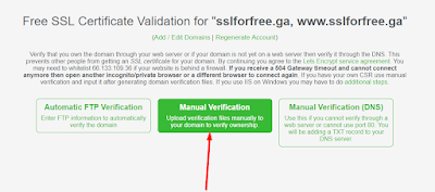 Choose Manual Verification