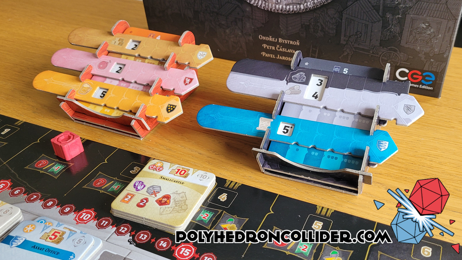 Ployhedron Colider Kutna Hora Boardgame Review - Card Holders