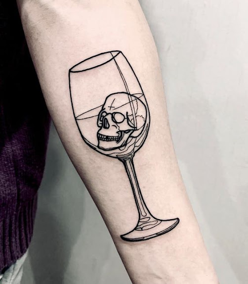 Top 10 Boozy Tattoos for Those Who Enjoy Wine Time.