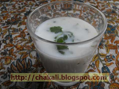 Recipes  Buttermilk on Mattha   Spiced Buttermilk By Chakali   South Indian Mattha Using Dal