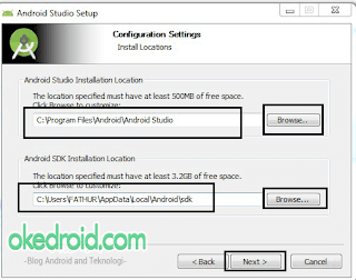 Configuration Settings Android Studio