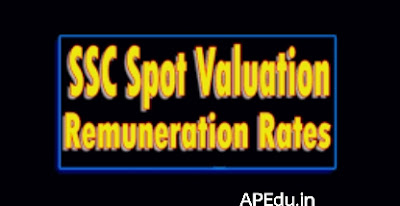 10th Class Spot Valuation Revised Rates of Remuneration.