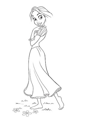  Disney Tangled Coloring Pages Free And Printable Rapunzel coloring pages for kids printable