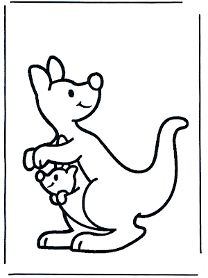 Desenhos para colorir de cangurus