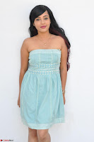 Sahana New cute Telugu Actress in Sky Blue Small Sleeveless Dress ~  Exclusive Galleries 023.jpg