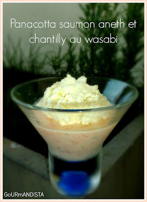 image Panacotta au samon-aneth et chantilly au wasabi