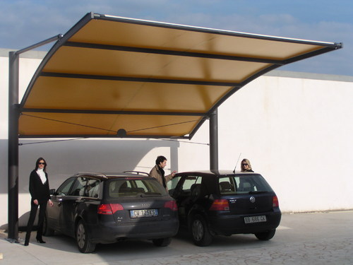 cantilever car parking shades: car park shade structure