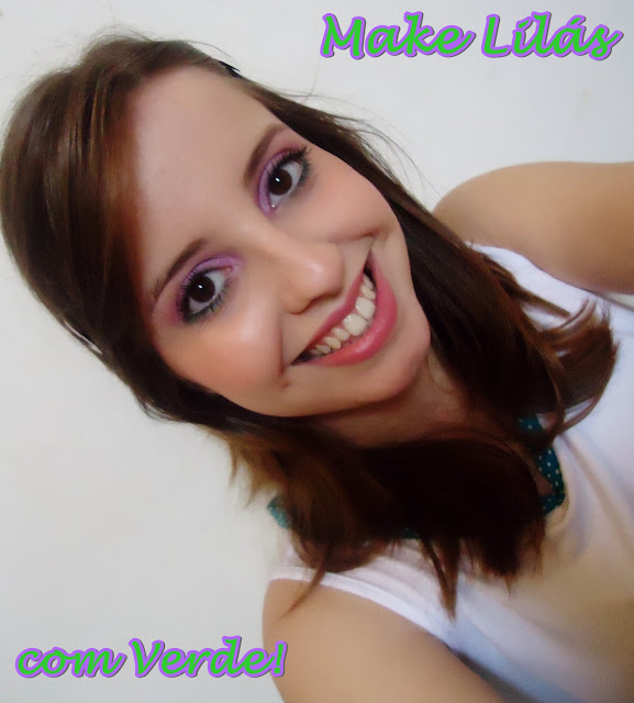 make lilás com verde