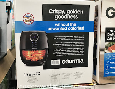 Costco 1232432 - Gourmia Digital Air Fryer gives the same fried texture but without all that oil